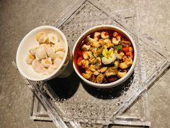 辣酒汁花螺配夏威夷果-木守西溪溪隐餐厅