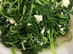 豆腐炒芝麻菜-苍洱春饭店