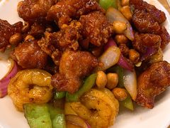 椒香虾仁爆鸡球-陈傻子餐厅(世纪都会店)
