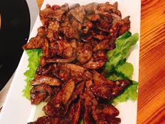 香煎鹅肝-大自然醉鹅·铁锅火焰鹅(上海联洋店)