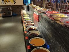 自助调料区-渝大狮毛肚老火锅(文峰城市广场店)