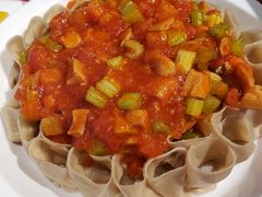 西红柿浇汁莜面-西贝(上海新梅广场店)