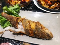 烤黄花鱼-海花锅盖烧烤店(怡馨家园店)