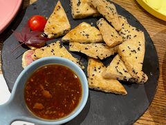泰式芝麻煎豆腐-甜阿姨·天台花园私房菜(万松园店)