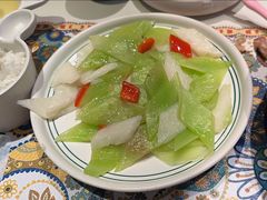 莴笋片炒山药-云海肴·汽锅鸡·云南菜(天山百盛优客店)