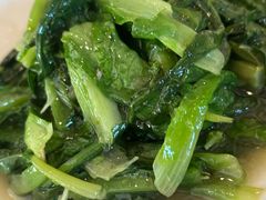白灼油麦菜-一盏明灯全素斋(殊像寺店)