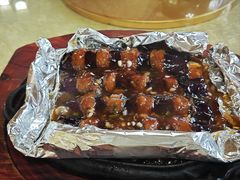 铁板泰汁焗茄瓜-八景休閒山莊  廣東十大名山莊