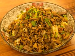牛肉鸡肠炒面-跃跃鸡肠面(人民北路店)