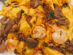 滑蛋牛肉虾仁饭-有章牛杂(石厦店)