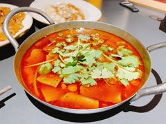 仔姜鲜锅嫩鸭血-不曾在把把烧•烧烤(莲坂磐基店)