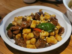 松子牛肉炒年糕-兔爸私家小厨(新北万达店)