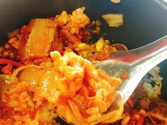 泡菜五花肉拌饭-中央财经大学-食堂