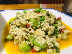 肉末炒臭豆腐-丁记盐蘸牛肉·新杭菜(河东路店)