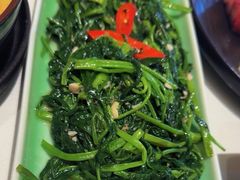 虾酱炒空心菜-古洋食坊·港点小馆(苏州中心店)