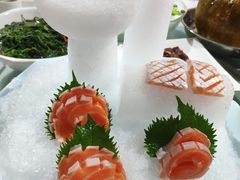三文鱼腩刺身-石岐乳鸽村(南海第三分店)