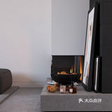 高级灰+粉色loft，全屋衣柜无把手，炫酷卫生间太惊艳！