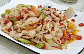 Sour Radish and Intestine Stir-fry