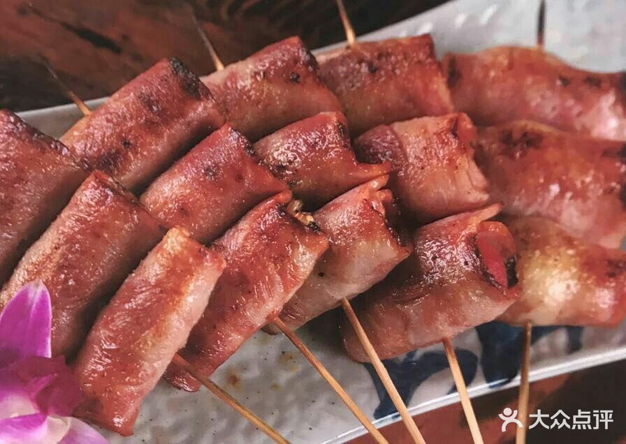 伝说·刺身寿司炭火串烧烤金针培根卷图片