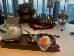 玫瑰蜜桃酒酿雪芭-THE WANG王品(上海中心云端店)