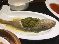 雪菜蒸小黄鱼-狮王府淮扬菜(新街口友谊店)