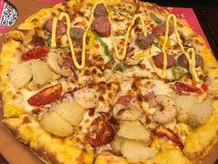德式烤肠黄金夏威夷披萨-Mr.Pizza米斯特比萨(苏州平江万达广场店)
