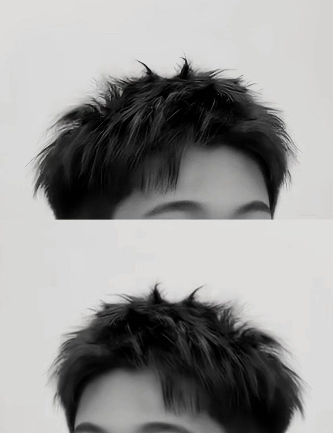 夏季男士前刺短发