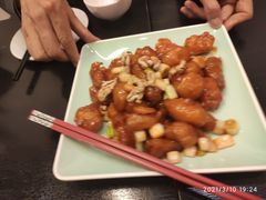 山药炒虾球-和园餐厅