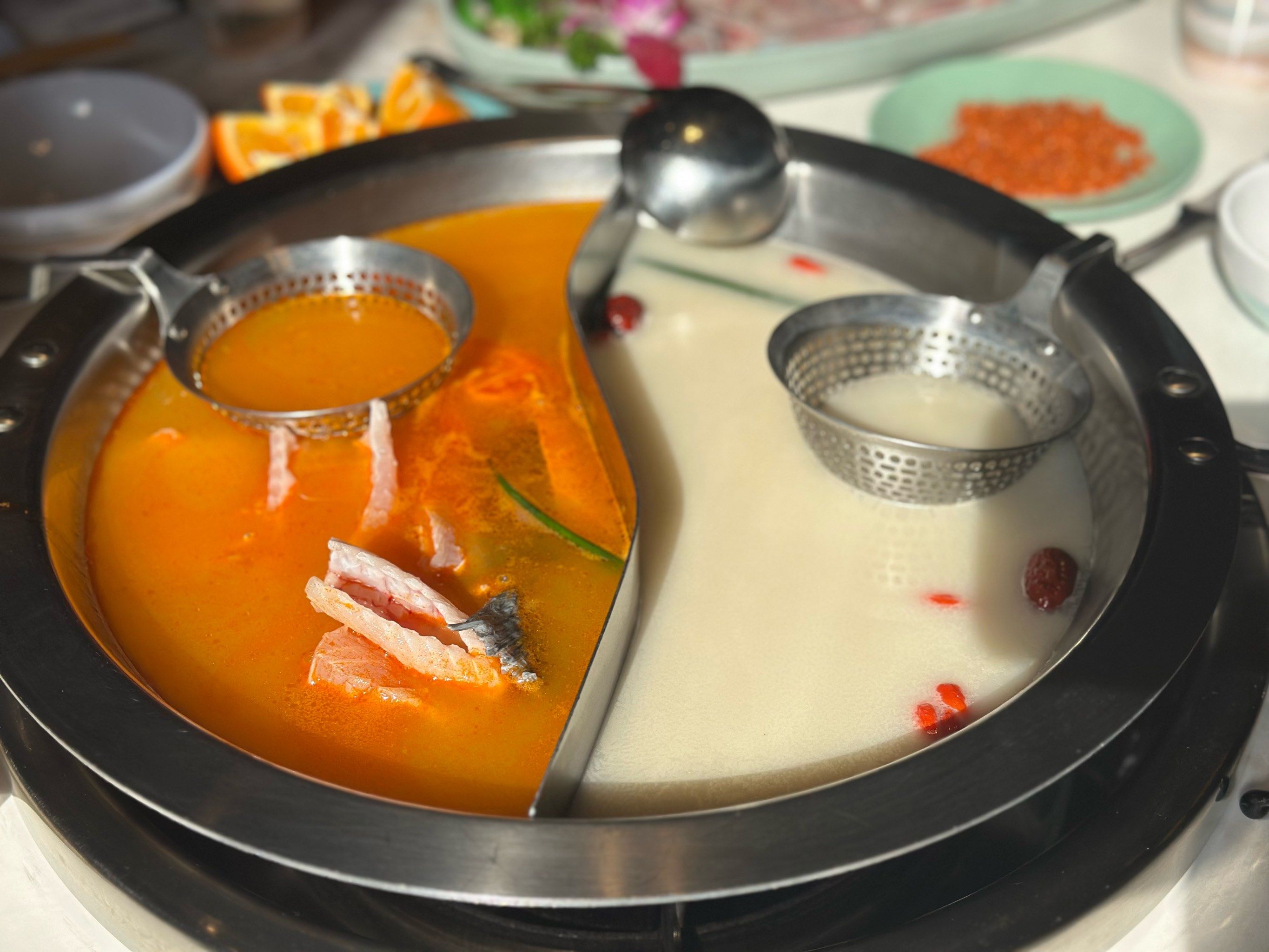 今天的火锅格外鲜美