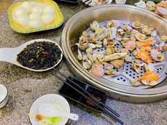 大锅蒸海鲜-东海渔村海鲜码头大排档
