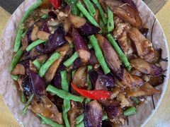 豆角炒茄子-区海鸡场饭店(石壁店)