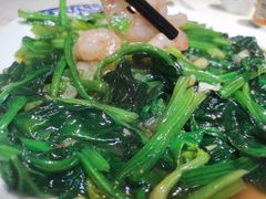 虾仁烧菠菜-老健康贾姨原味馆