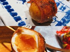 烤糖心蛋培根卷-火山屋台(新街口店)