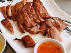 炭烧猪颈肉-林辉家宴·本地家常菜·头牌清远鸡(先锋店)