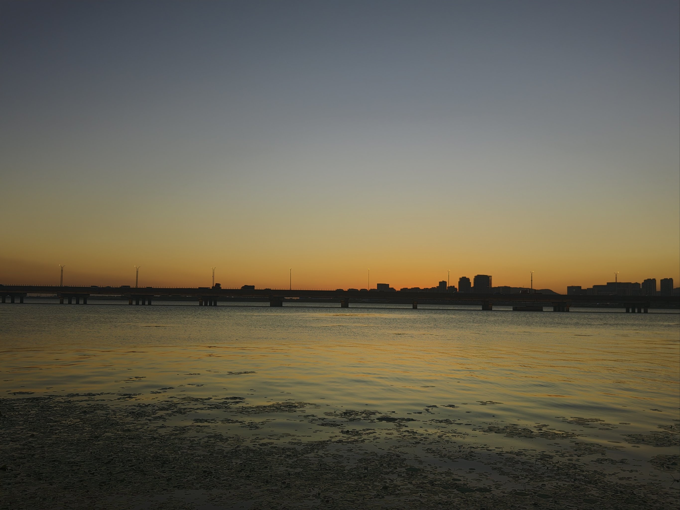 来苏州湾万公堤看东太湖日落🌄