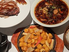 铁板三鲜豆腐-煜丰汴京烤鸭(福彩路店)