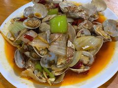 爆炒花斑蛤-温州一家人美食(西木头市店)