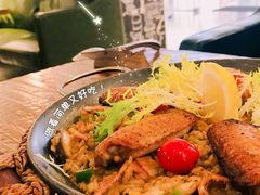 西班牙鸡翅牛肝菌烩饭-灵意咖啡·西班牙美食(汕头金平万达广场店)