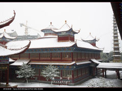 章华寺雪中景色-章华寺