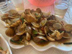 姜葱炒花甲-覃记海鲜美食餐厅