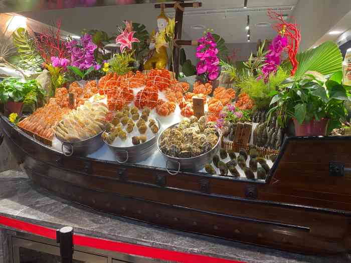 喜庭海鲜自助(佛山王府井店)-"开业午餐198元每位,押金100吃完门口.