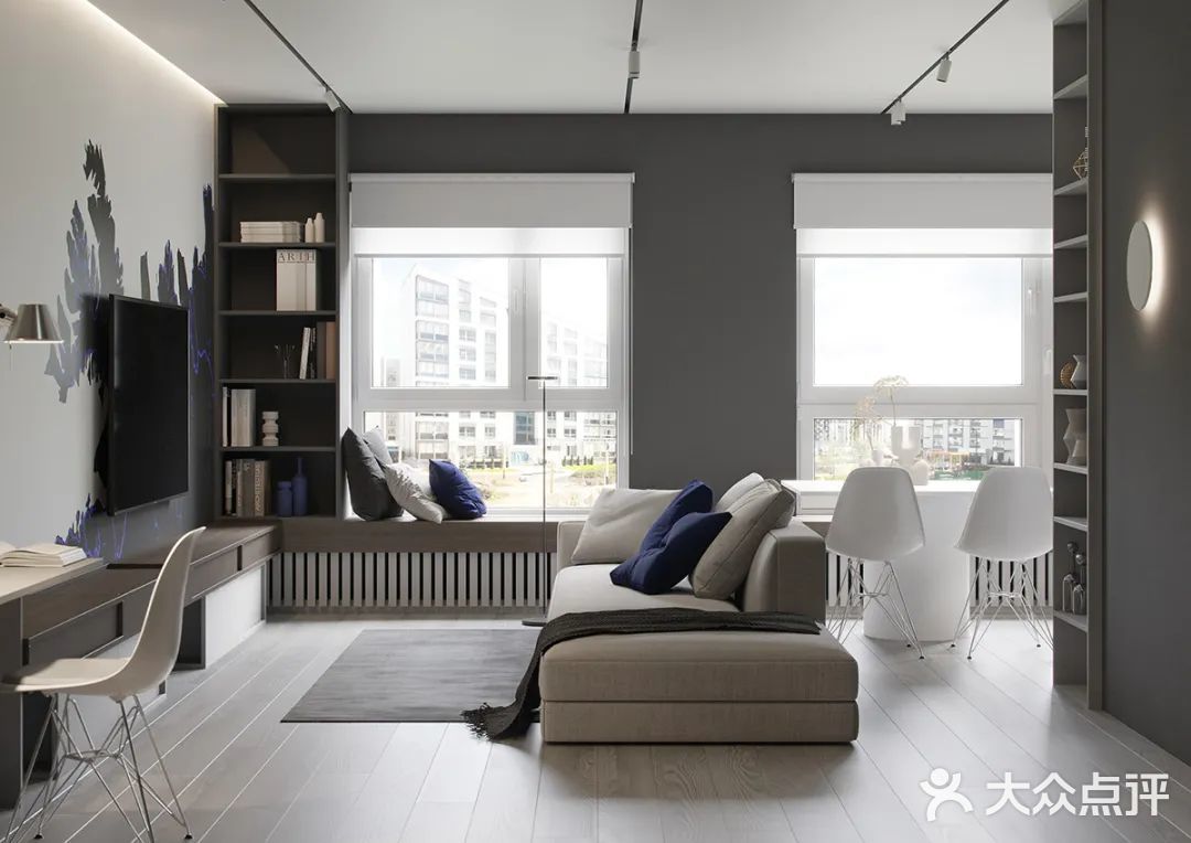 一厅两室，灰白空间漂亮