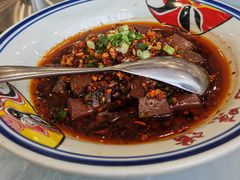 辣子蒜羊血-令氏家外家周秦食府(高新店)