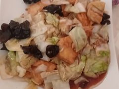 洋白菜木耳爆豆腐-鑫来子菜馆