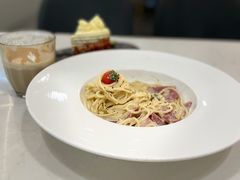 培根奶油蘑菇意面-仁义涵西餐·咖啡(中华巴洛克店)