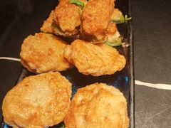 三姐煎酿辣椒拼煎酿莲藕饼-粤·向群饭店(二沙岛店)