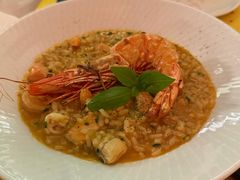 什锦海鲜风味烩饭配泰虾-Ponte 意大利餐厅