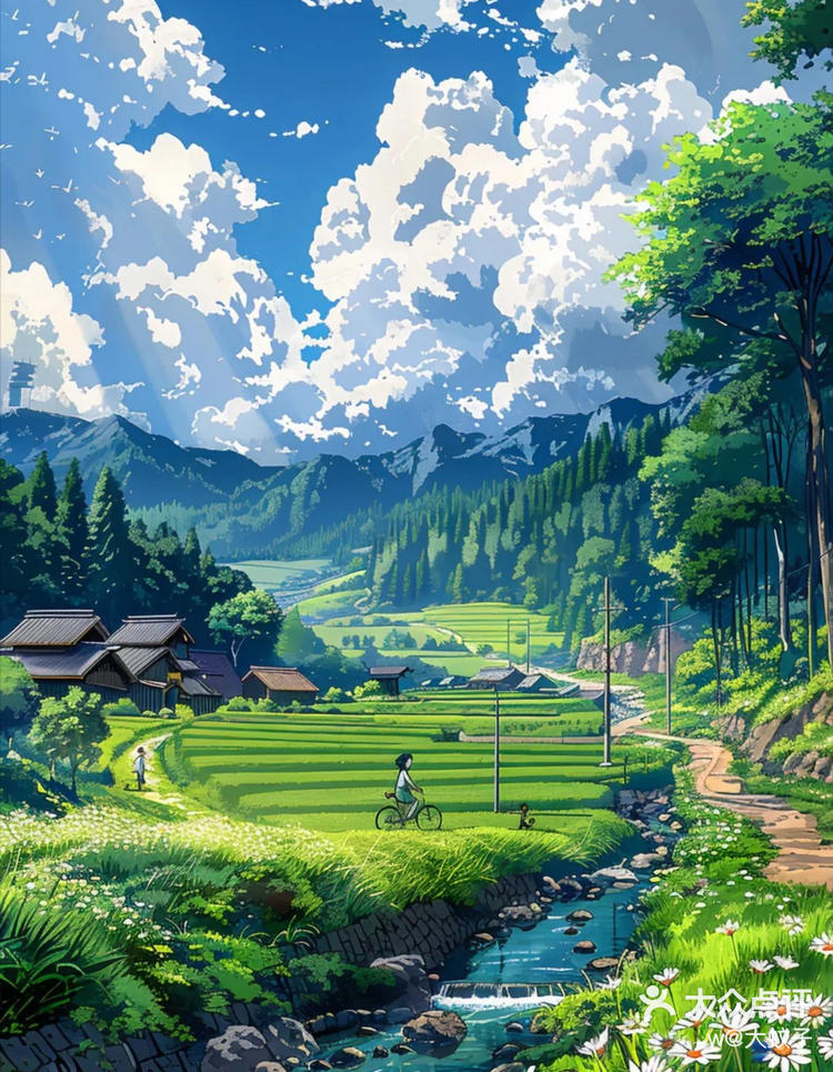宫崎骏眼中的夏天 对夏天所有的好感来自于宫崎骏的动画清澈的小河边
