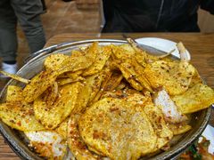 烤土豆片-味之朝·烤盘牛肉·松兰拌饭
