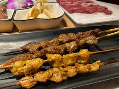 热气羊肉串-京韵胡同·酱香羊蝎子火锅涮肉(长寿路店)