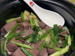 胡椒韭菜浸猪红-顺轩海鲜火锅酒家